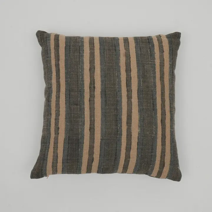 Throw Pillow | Reversible Weave Stripe Pillow | 18x18"