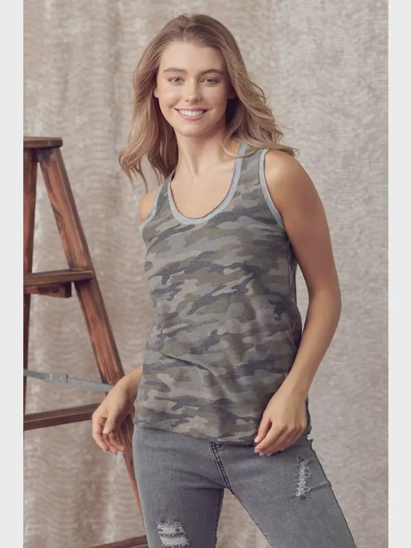 Reversible Camo Top