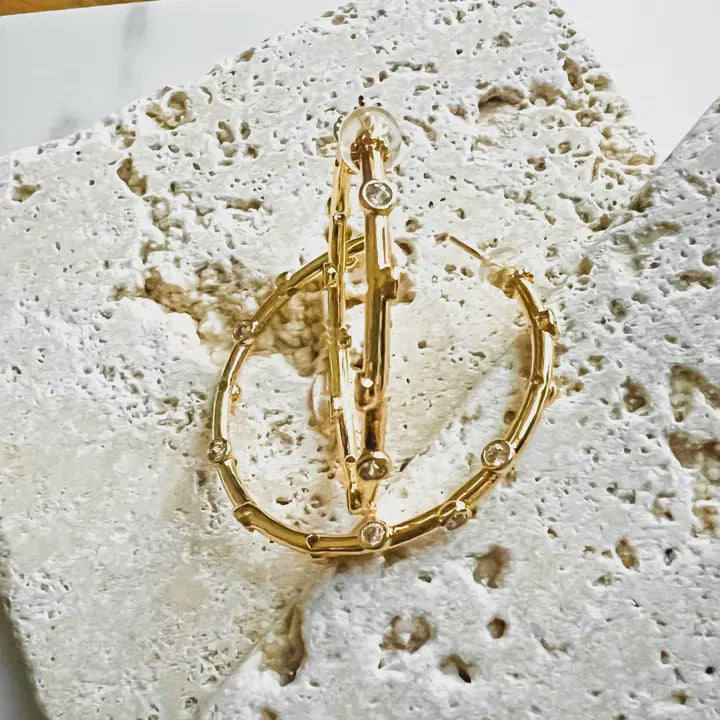 Scatter Hoop earring Large