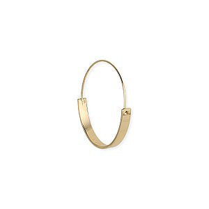 Back to Basics Gold Flat Hoop Earring
