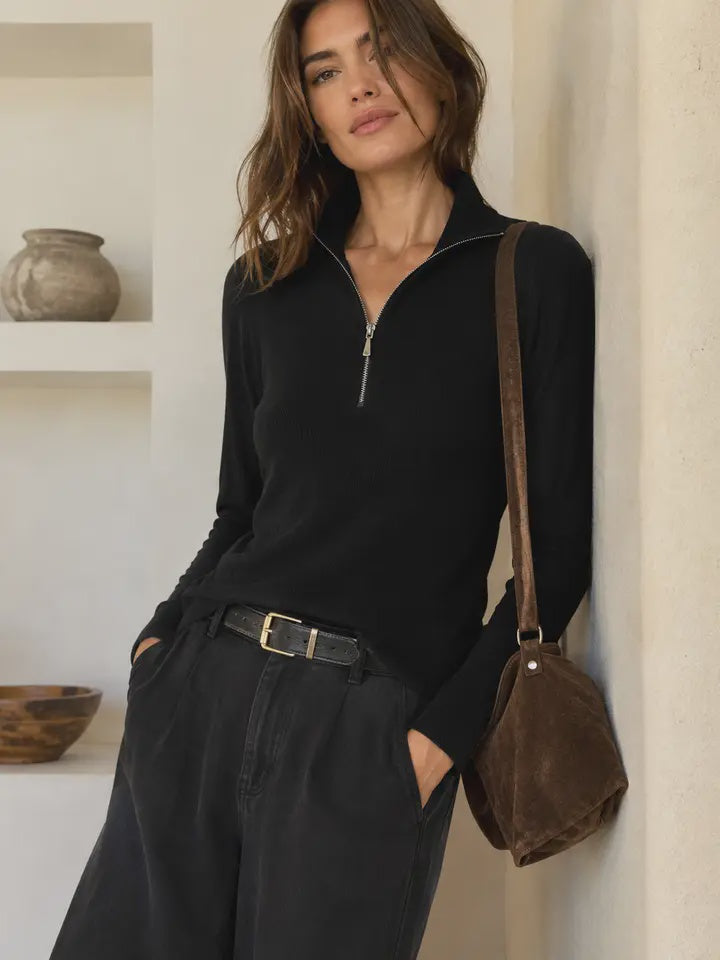 The Arden zip sweater